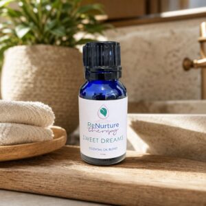 Sweet Dreams essential oil bottle bedside
